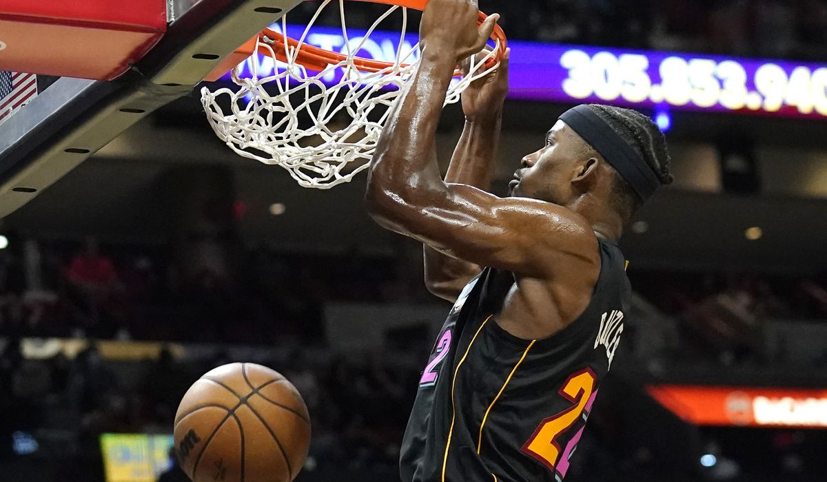 Butler has 32 points, Heat beat Wizards to open 2-game set