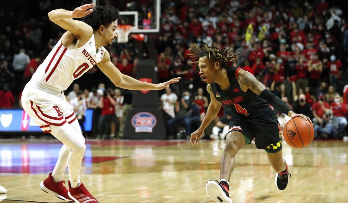 Three-point brigade leads Maryland to 68-60 win at Rutgers