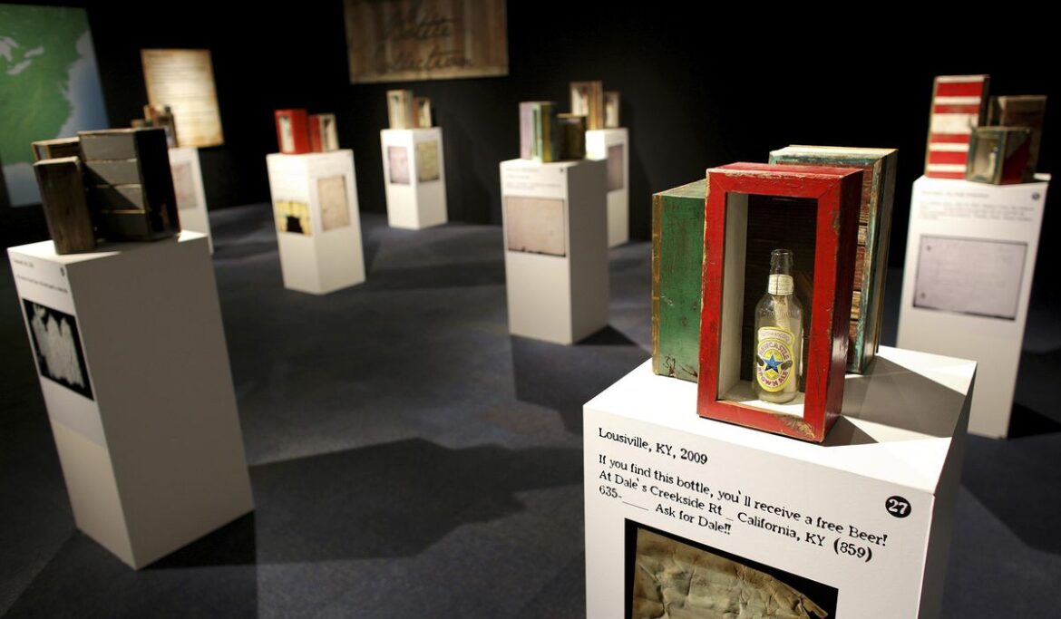 What’s inside messages in a bottle? Exhibit showcases dozens