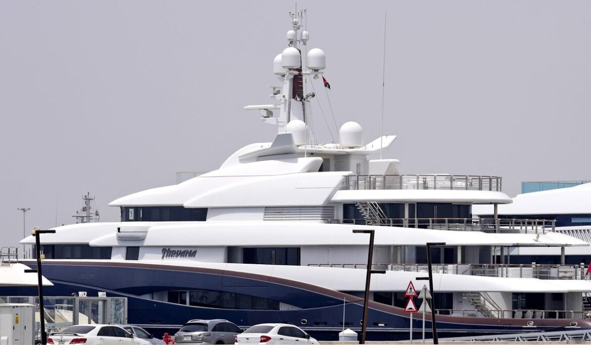 Yacht of wealthiest Russian oligarch docked in haven Dubai