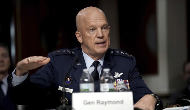 Space Force leader backs soft Biden agenda