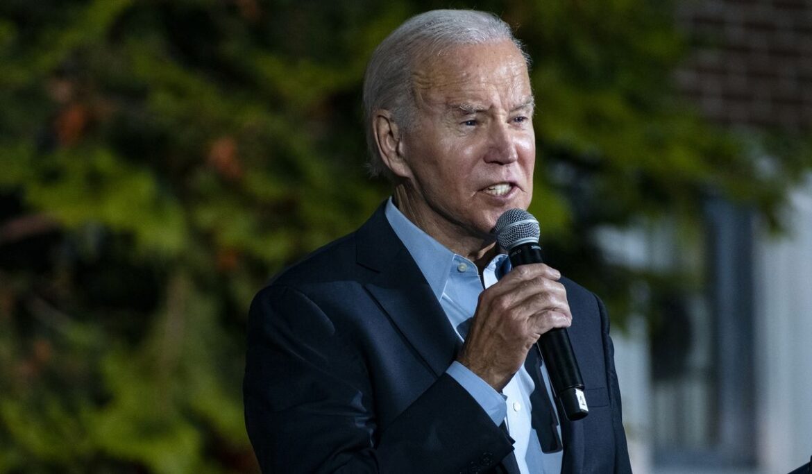 Biden tones down his talk of upset victory for Democrats on Tuesday
