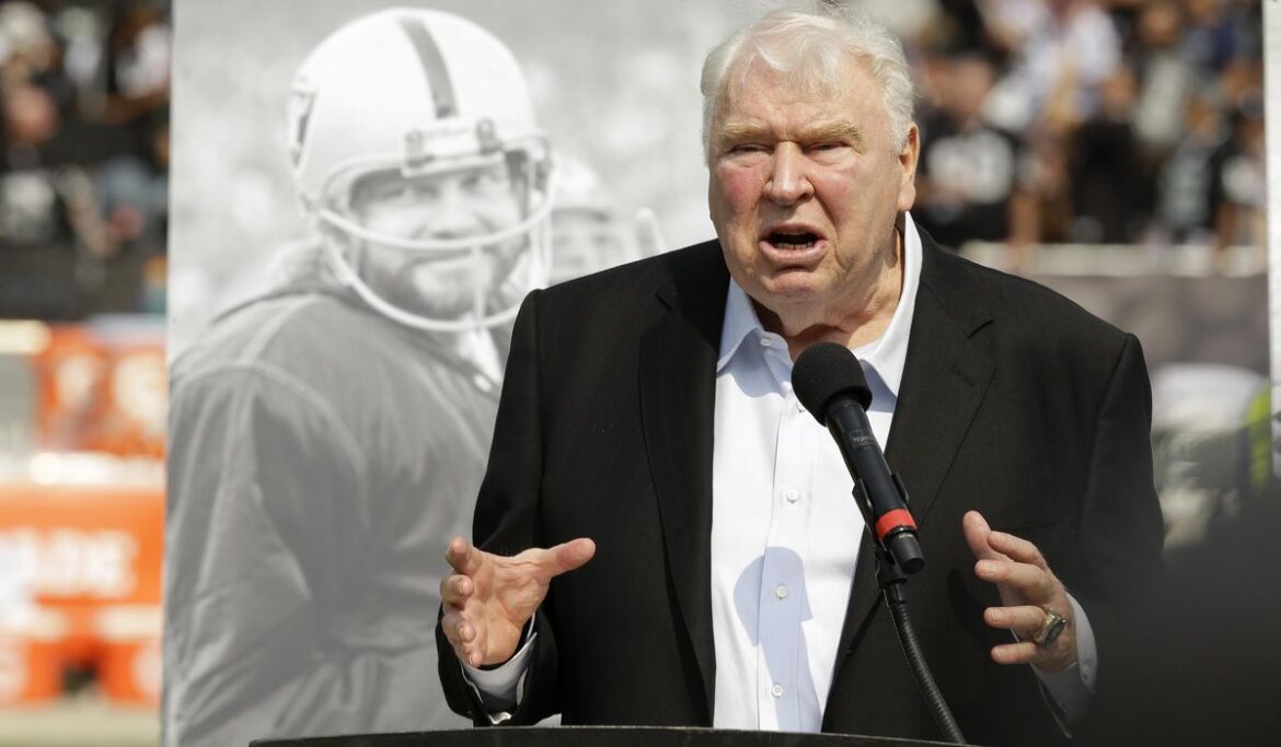 NFL to honor John Madden on Thanksgiving broadcasts