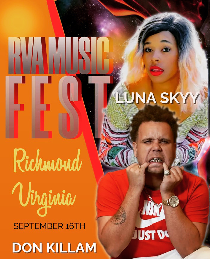 Don Killam and Luna Skyy to Perform at RVA Music Festival at Dogwood Dell in Richmond, Virginia